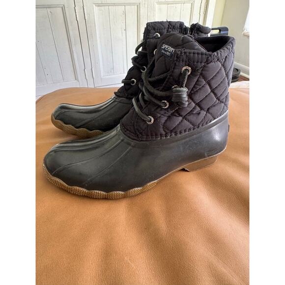 Sperry topsiders quilted duck boots / rain boots size 3Y *see photos - Picture 5 of 7